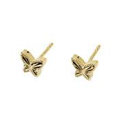 Mabina Orecchini a lobo in argento dorato con farfalla 563980